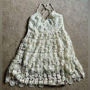 Hollister Off-white Lace strappy Dress